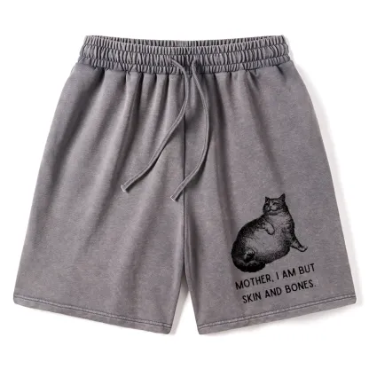 Tokyo-Tiger Skin & Bones Cat Washed Shorts