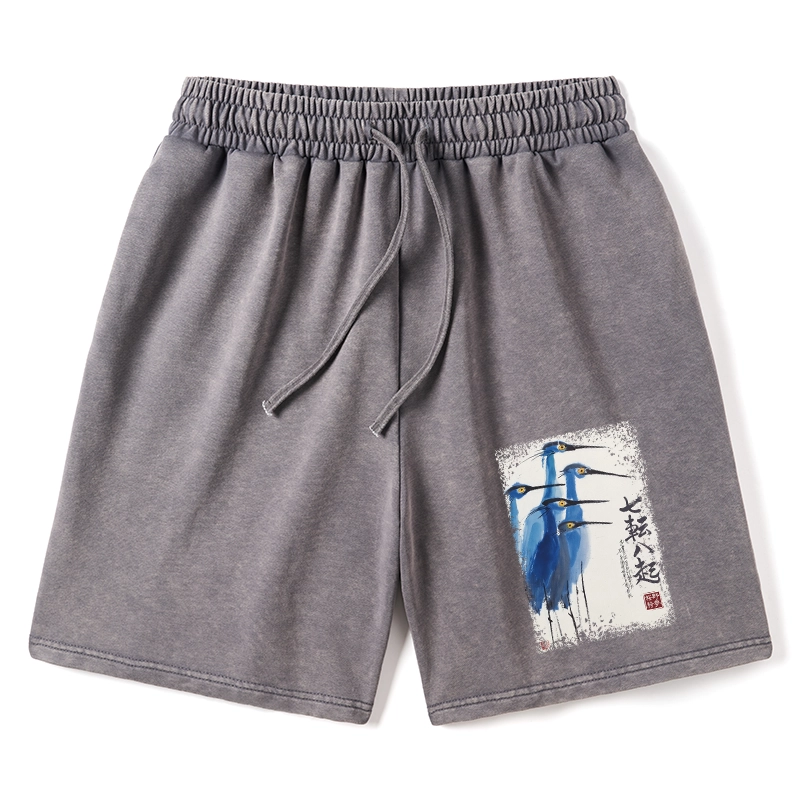 Tokyo-Tiger Wings That Never Yield Washed Shorts