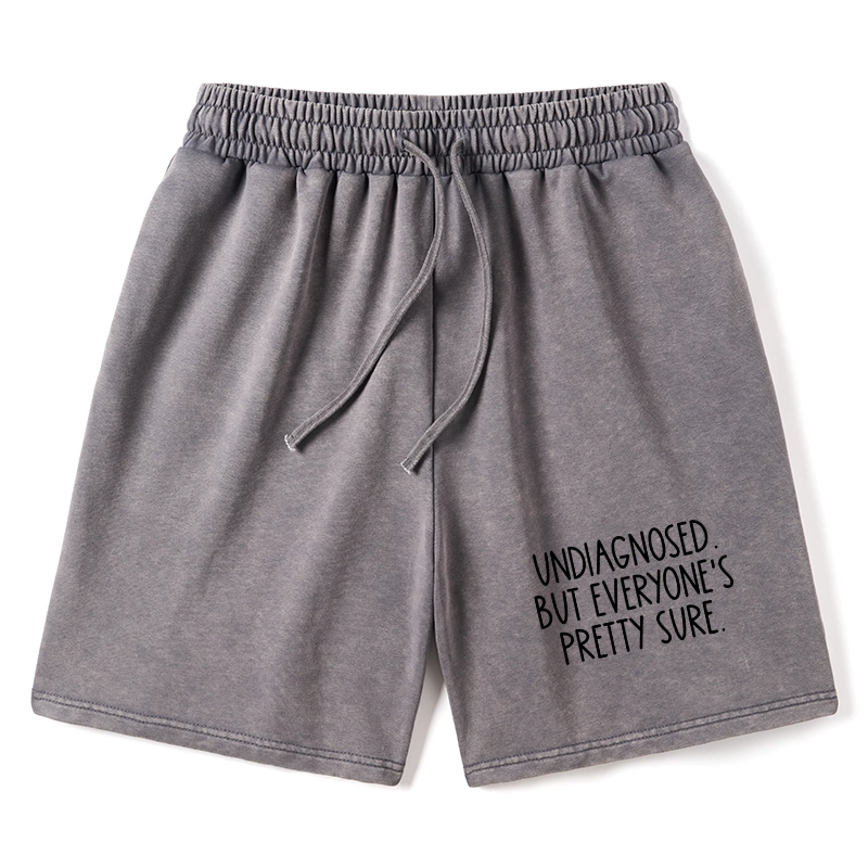 Tokyo-Tiger Self-diagnosed Illness Funny Washed Shorts