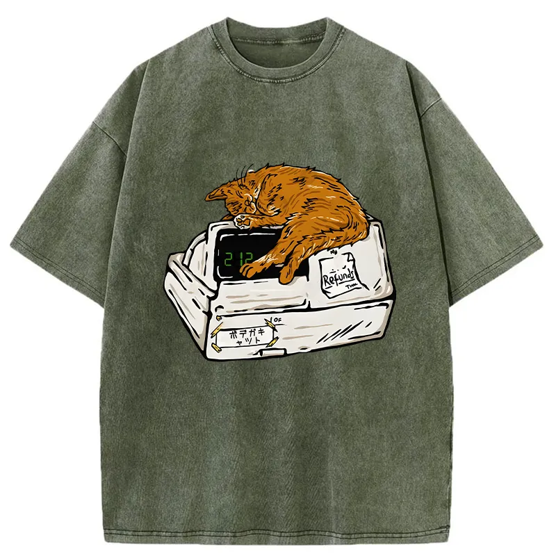 Tokyo-Tiger Bodega Cat Washed T-Shirt