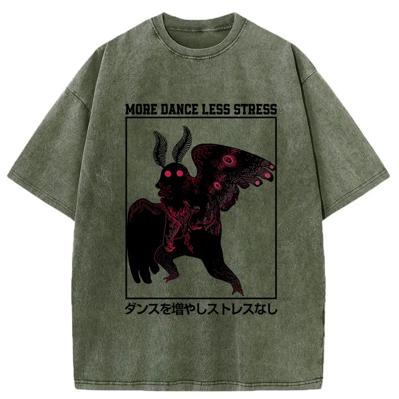 Tokyo-Tiger More Dance Less Stress Washed T-Shirt