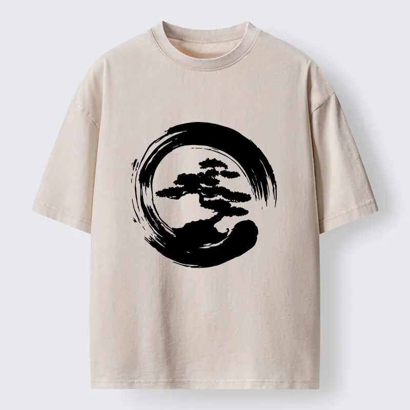 Tokyo-Tiger Zen Bonsai Washed T-Shirt Sale
