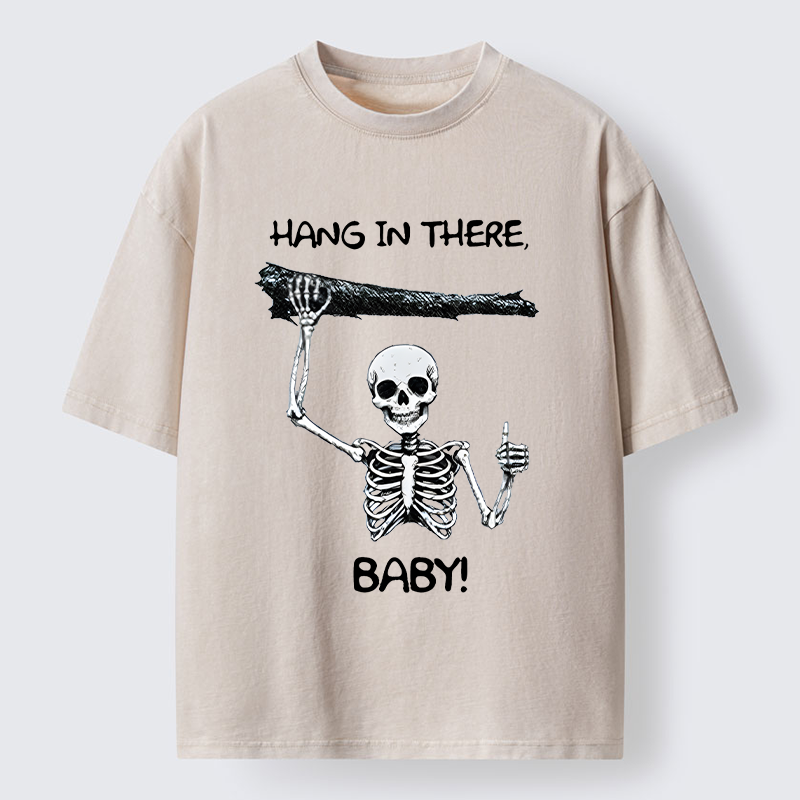 Tokyo-Tiger Hang In There Washed T-Shirt