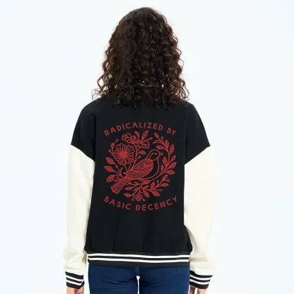 Tokyo-Tiger Pigeon That Was Moved Embroidery Varsity Jacket