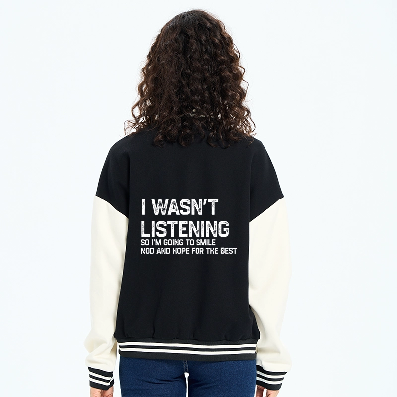 Tokyo-Tiger Indifferent To Everything Embroidery Varsity Jacket