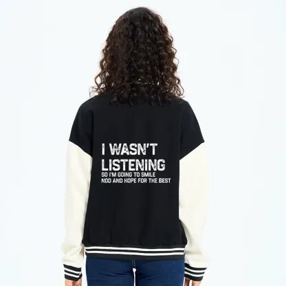 Tokyo-Tiger Indifferent To Everything Embroidery Varsity Jacket