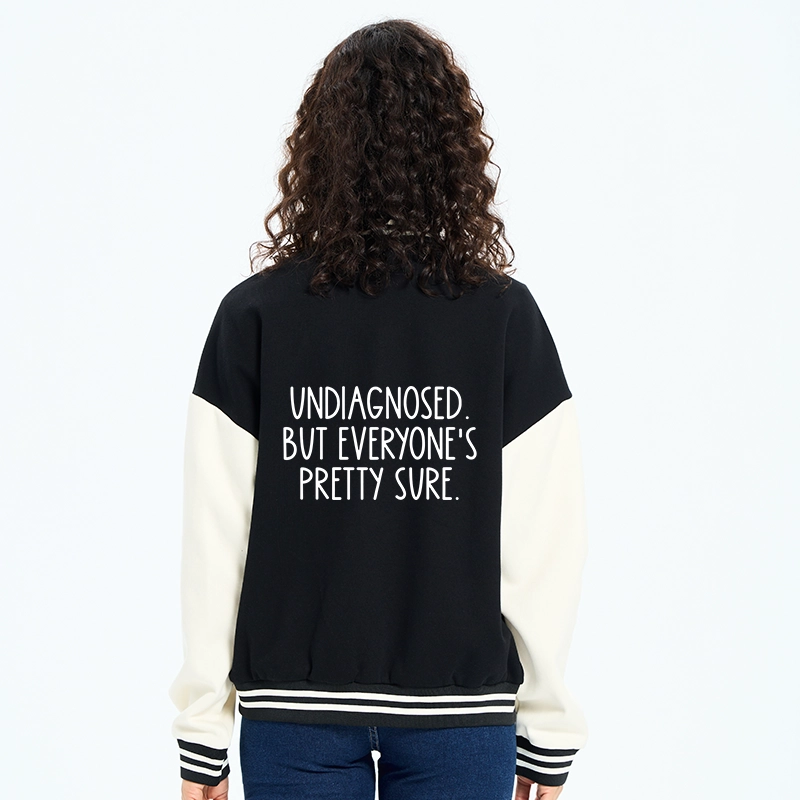 Tokyo-Tiger Self-diagnosed Illness Funny Embroidery Varsity Jacket