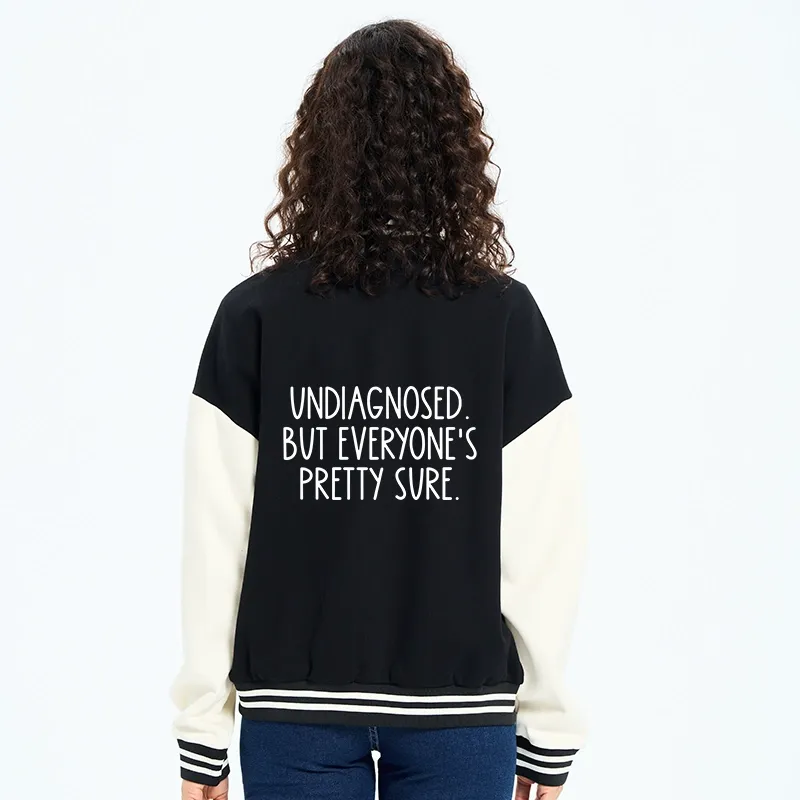 Tokyo-Tiger Self-diagnosed Illness Funny Embroidery Varsity Jacket