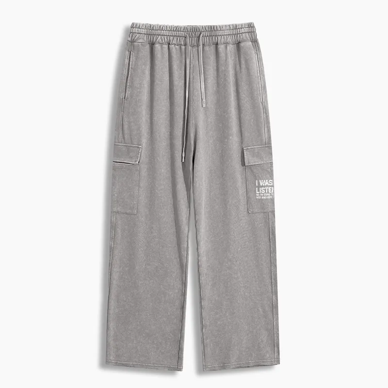 Tokyo-Tiger Indifferent To Everything Washed Utility Sweatpants