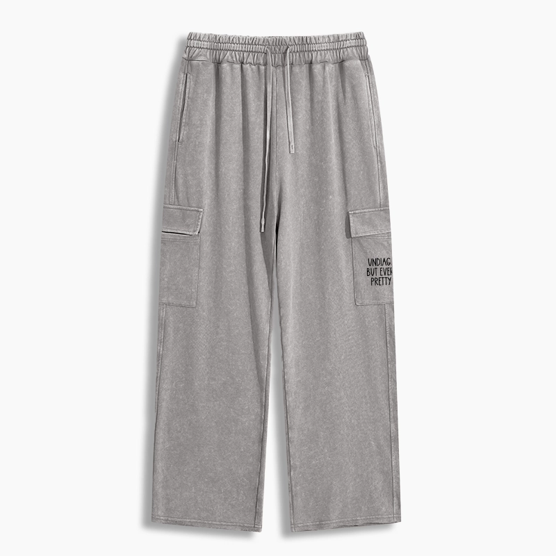 Tokyo-Tiger Self-diagnosed Illness Funny Washed Utility Sweatpants