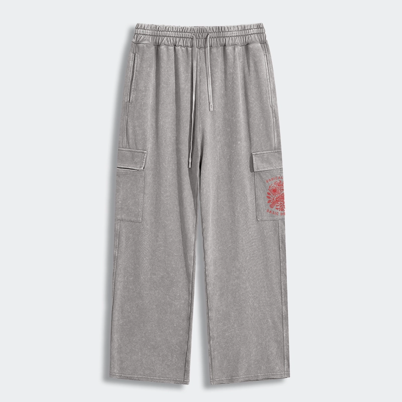 Tokyo-Tiger Pigeon That Was Moved Washed Utility Sweatpants