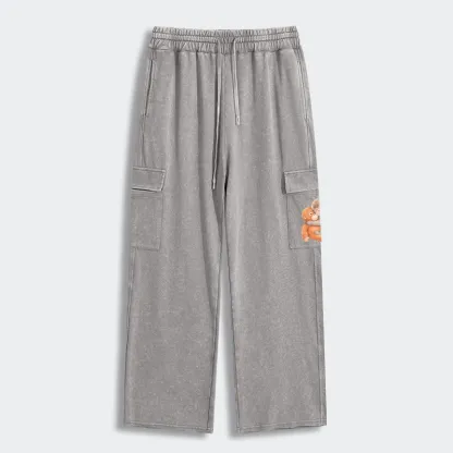 Tokyo-Tiger Poor Punch Washed Utility Sweatpants