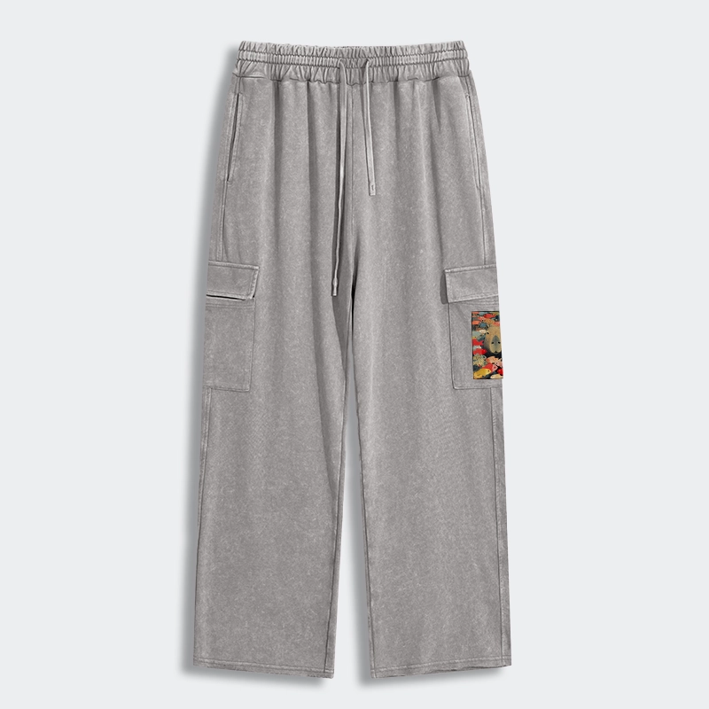 Tokyo-Tiger Am I Too Lovable? Washed Utility Sweatpants