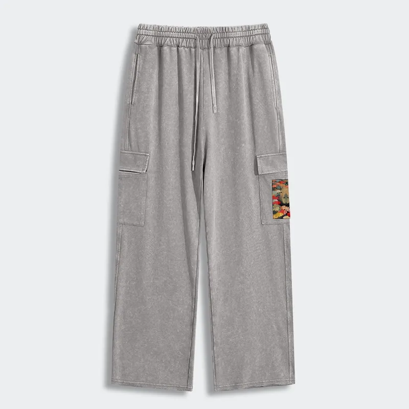 Tokyo-Tiger Am I Too Lovable? Washed Utility Sweatpants Sale