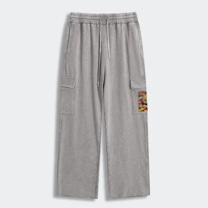 Tokyo-Tiger Am I Too Lovable? Washed Utility Sweatpants