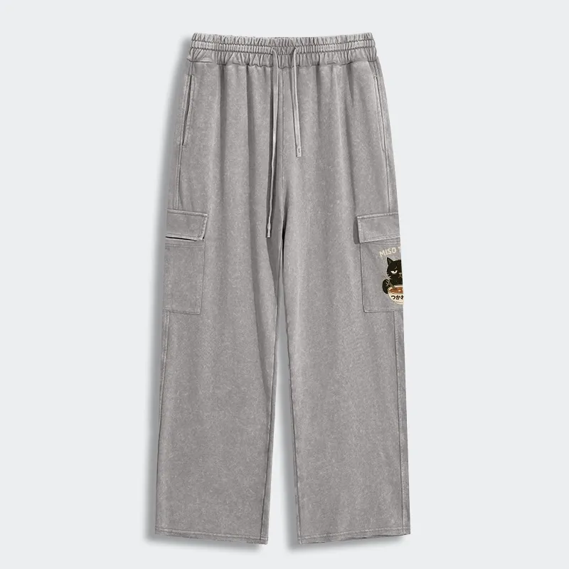 Tokyo-Tiger  I’m So Tired Washed Utility Sweatpants