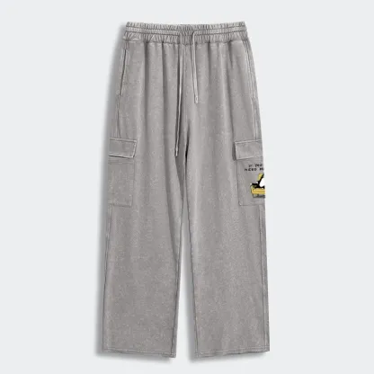 Tokyo-Tiger Unavailable Cat Washed Utility Sweatpants