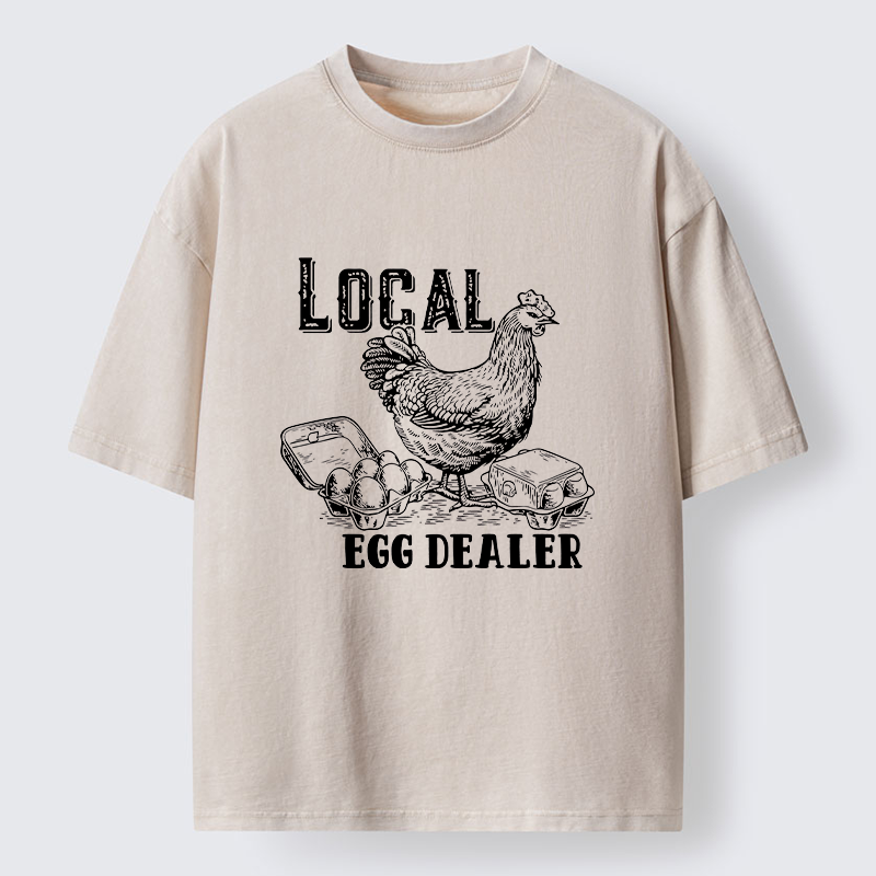 Tokyo-Tiger Easter Egg Supply Washed T-Shirt