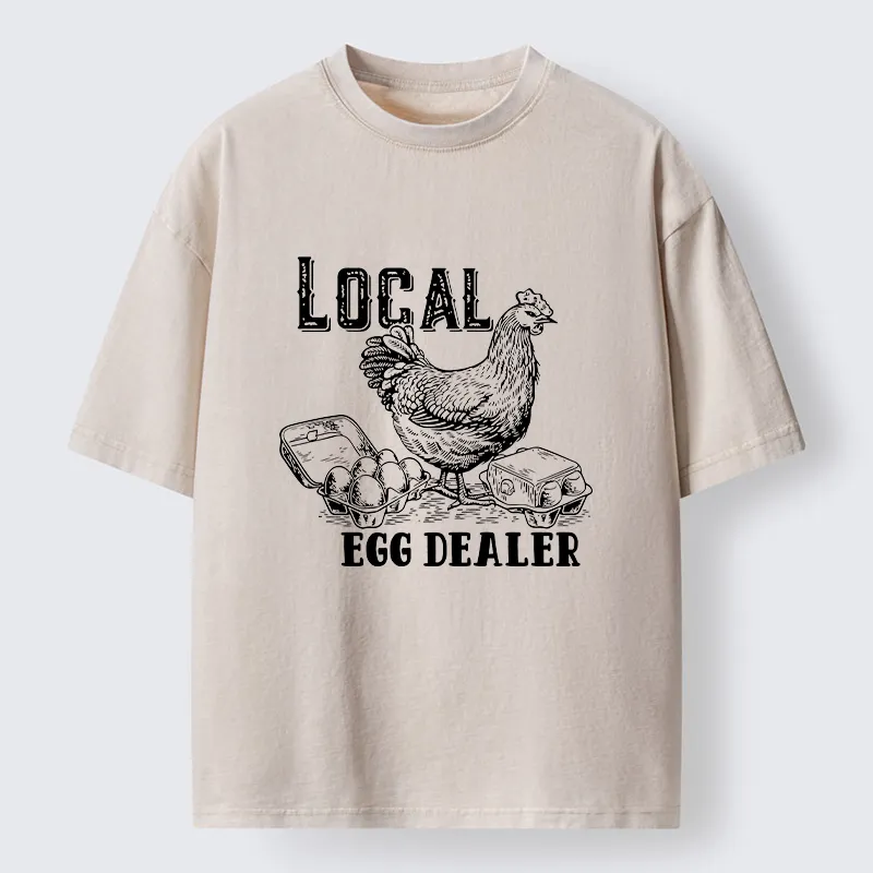 Tokyo-Tiger Easter Egg Supply Washed T-Shirt