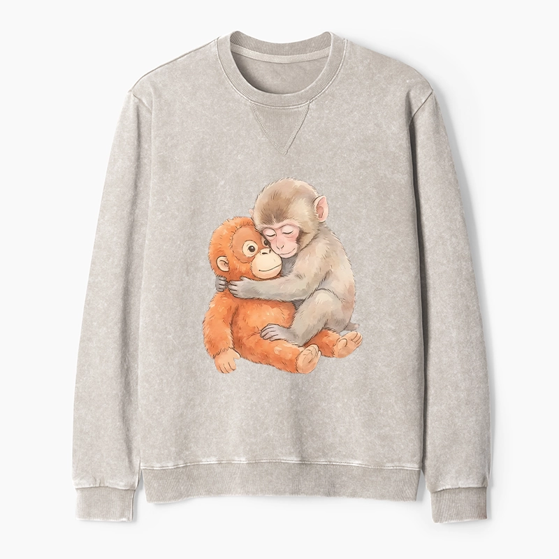 Tokyo-Tiger Poor Punch Washed Terry Sweatshirt