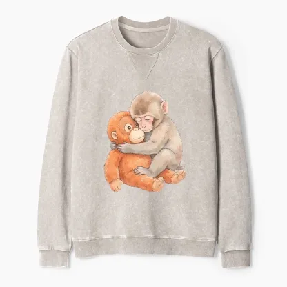 Tokyo-Tiger Poor Punch Washed Terry Sweatshirt