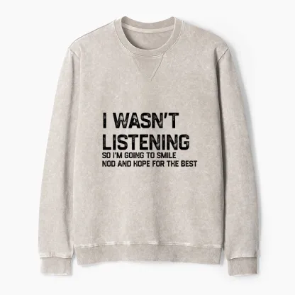 Tokyo-Tiger Indifferent To Everything Washed Terry Sweatshirt