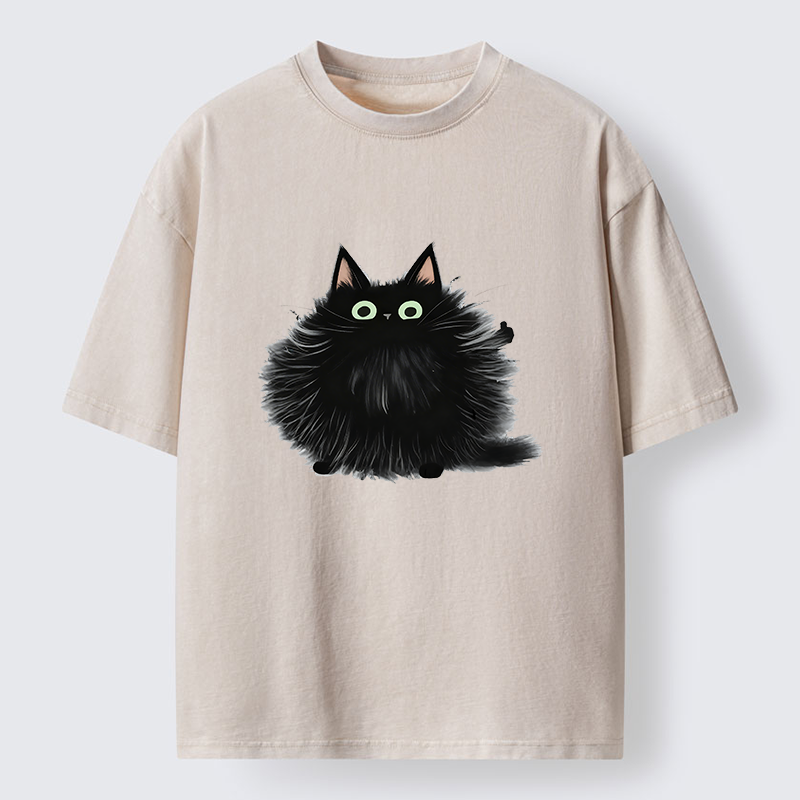 Tokyo-Tiger Cat's Approval Washed T-Shirt