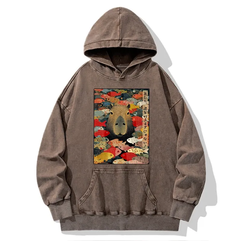 Tokyo-Tiger Am I Too Lovable? Washed Hoodie