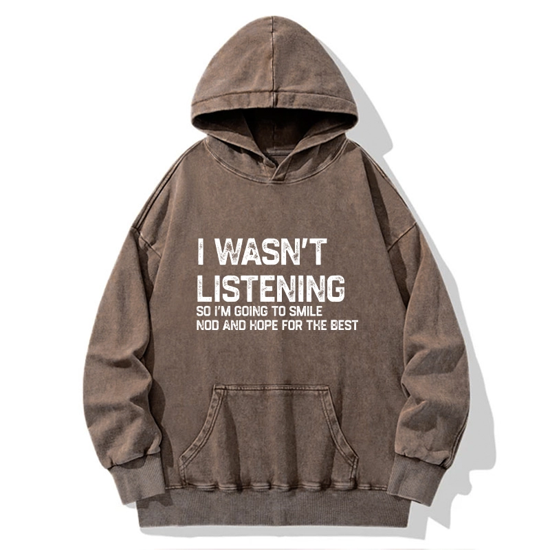 Tokyo-Tiger Indifferent To Everything Washed Hoodie