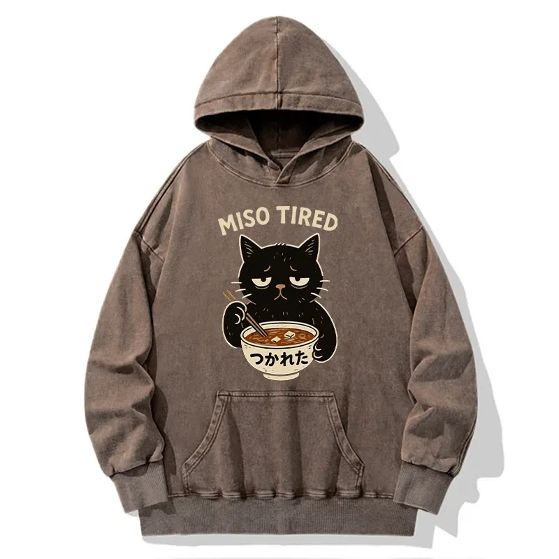 Tokyo-Tiger I’m So Tired Washed Hoodie