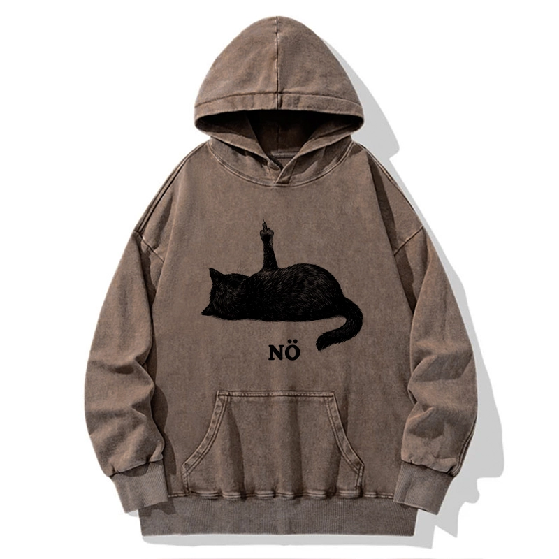 Tokyo-Tiger Cat Refused Washed Hoodie