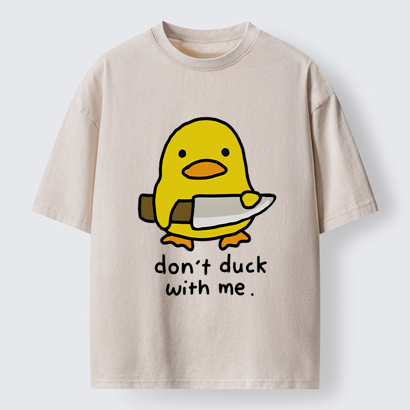 Tokyo-Tiger Duck With A Knife Washed T-Shirt