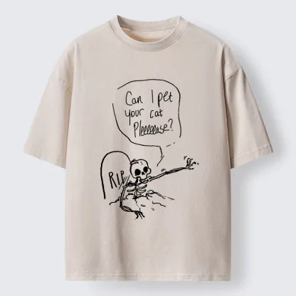 Tokyo-Tiger Last Wishes Funny Washed T-Shirt