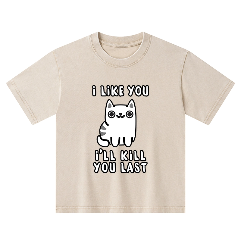 Tokyo-Tiger Cats And Humans Have A Love-hate Relationship Kids Washed T-Shirt