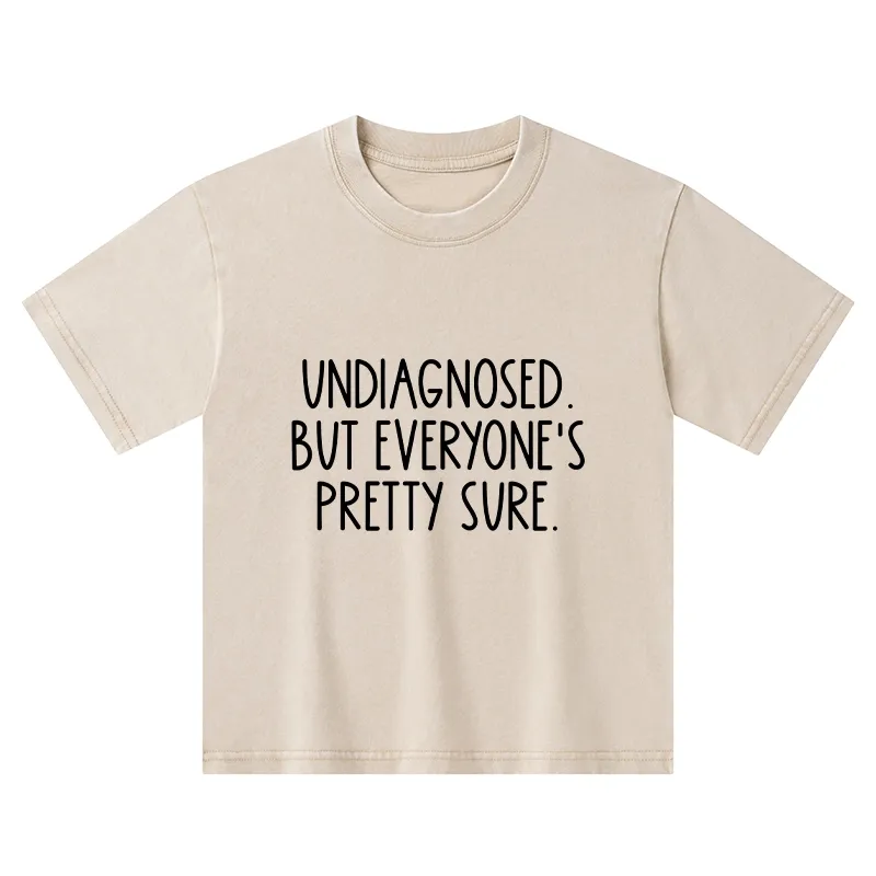 Tokyo-Tiger Self-diagnosed Illness Funny Kids Washed T-Shirt Sale