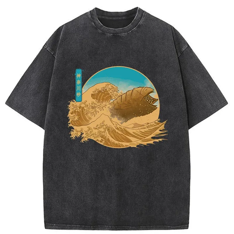 Tokyo-Tiger Desert And Sandworm Washed T-Shirt