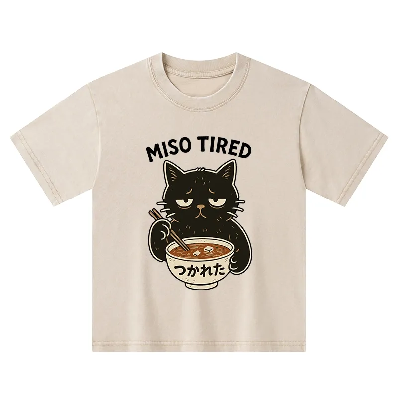 Tokyo-Tiger I’m So Tired Kids Washed T-Shirt