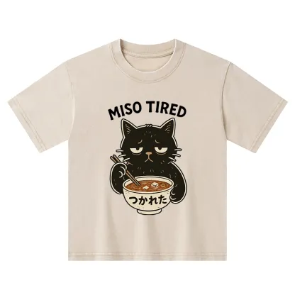 Tokyo-Tiger I’m So Tired Kids Washed T-Shirt