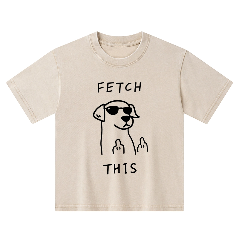 Tokyo-Tiger Rebellious Dog Kids Washed T-Shirt