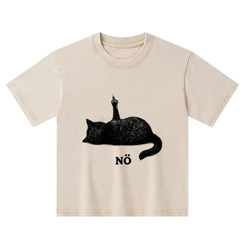 Tokyo-Tiger Cat Refused Kids Washed T-Shirt Sale