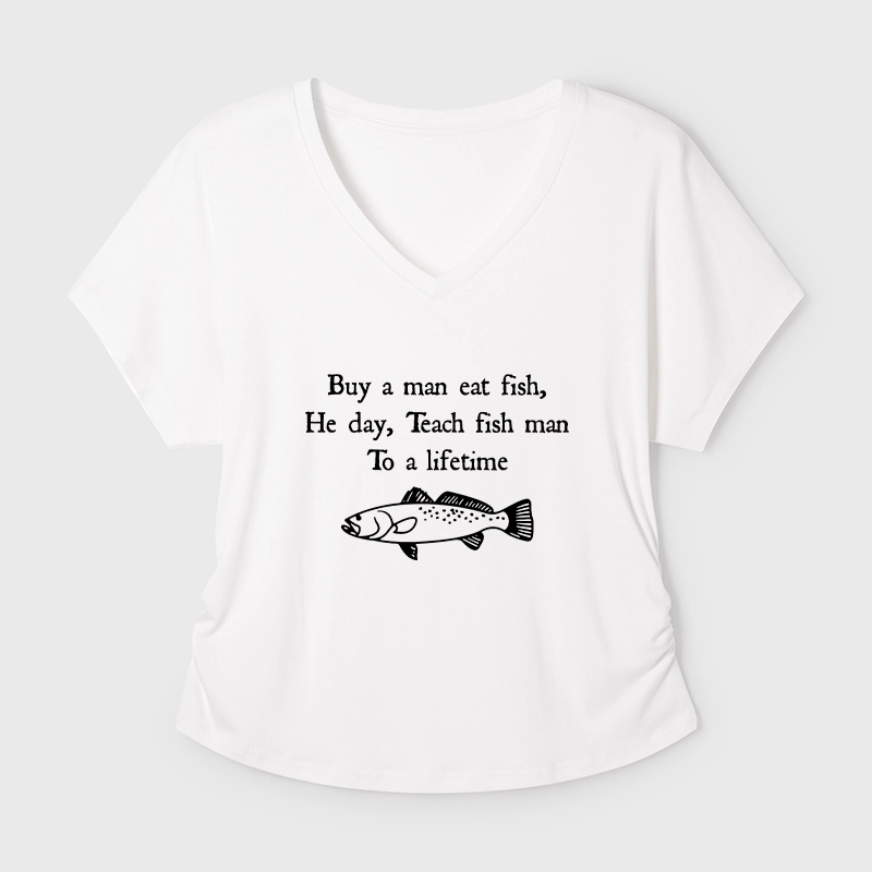 Tokyo-Tiger Man Eat Fish Meme Modal Dolman Sleeve T-Shirt