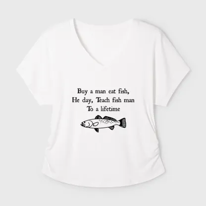 Tokyo-Tiger Man Eat Fish Meme Modal Dolman Sleeve T-Shirt