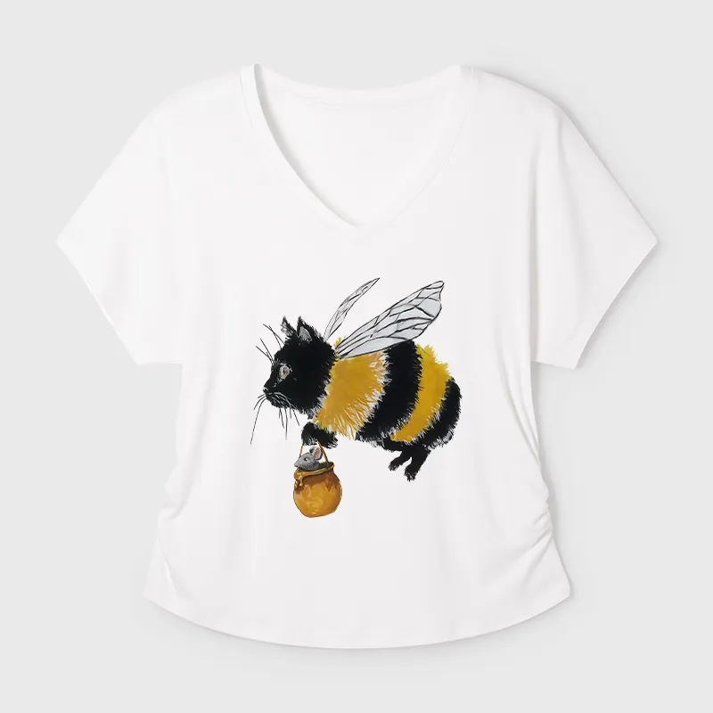 Tokyo-Tiger Catbee Funny Modal Dolman Sleeve T-Shirt Sale