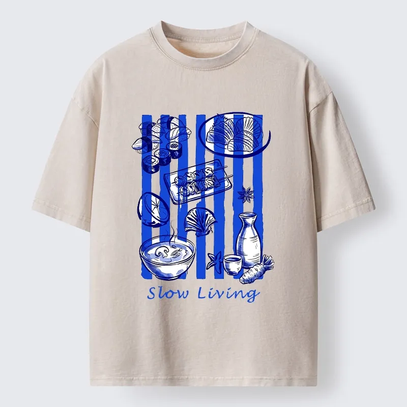Tokyo-Tiger Slow Living Moments Washed T-Shirt Sale