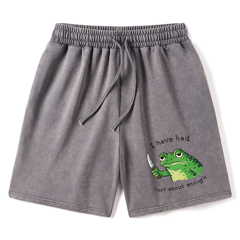 Tokyo-Tiger Impatient Frog Washed Shorts Sale