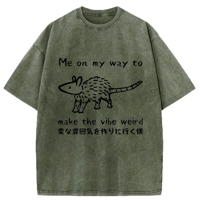 Tokyo-Tiger Making The Vibe Weird Washed T-Shirt