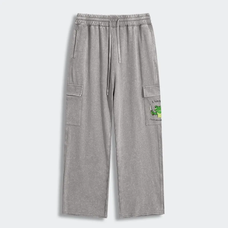 Tokyo-Tiger Impatient Frog Washed Utility Sweatpants Sale