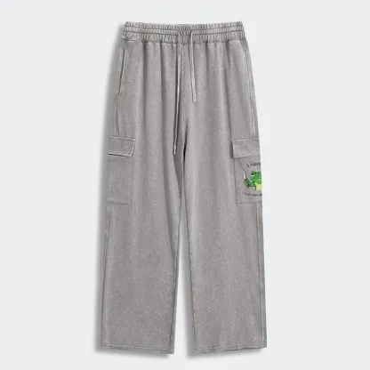 Tokyo-Tiger Impatient Frog Washed Utility Sweatpants