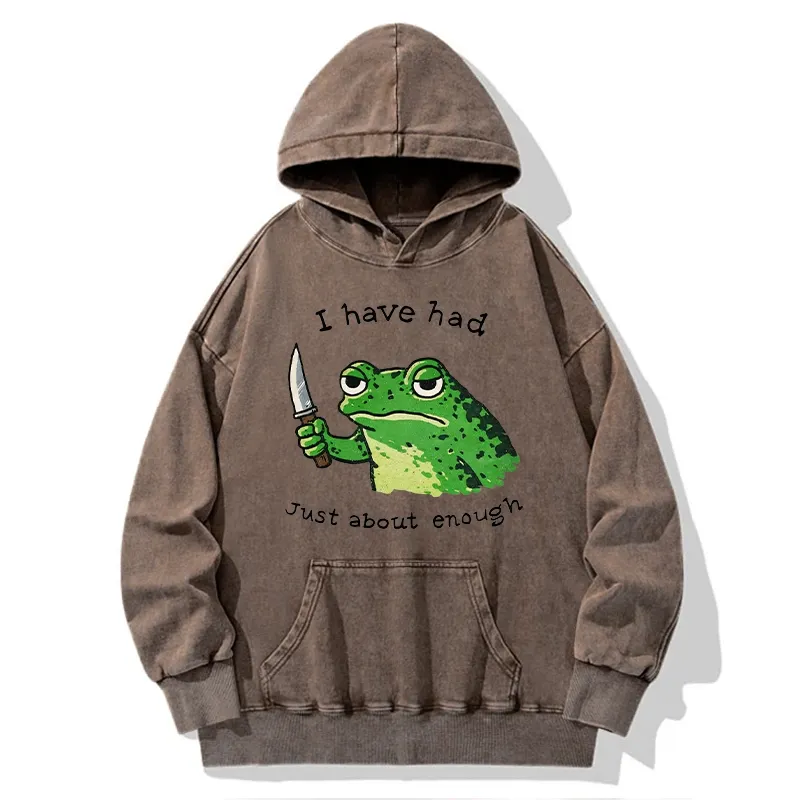 Tokyo-Tiger Impatient Frog Washed Hoodie