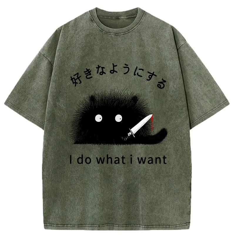 Tokyo-Tiger I Do What I Want Washed T-Shirt